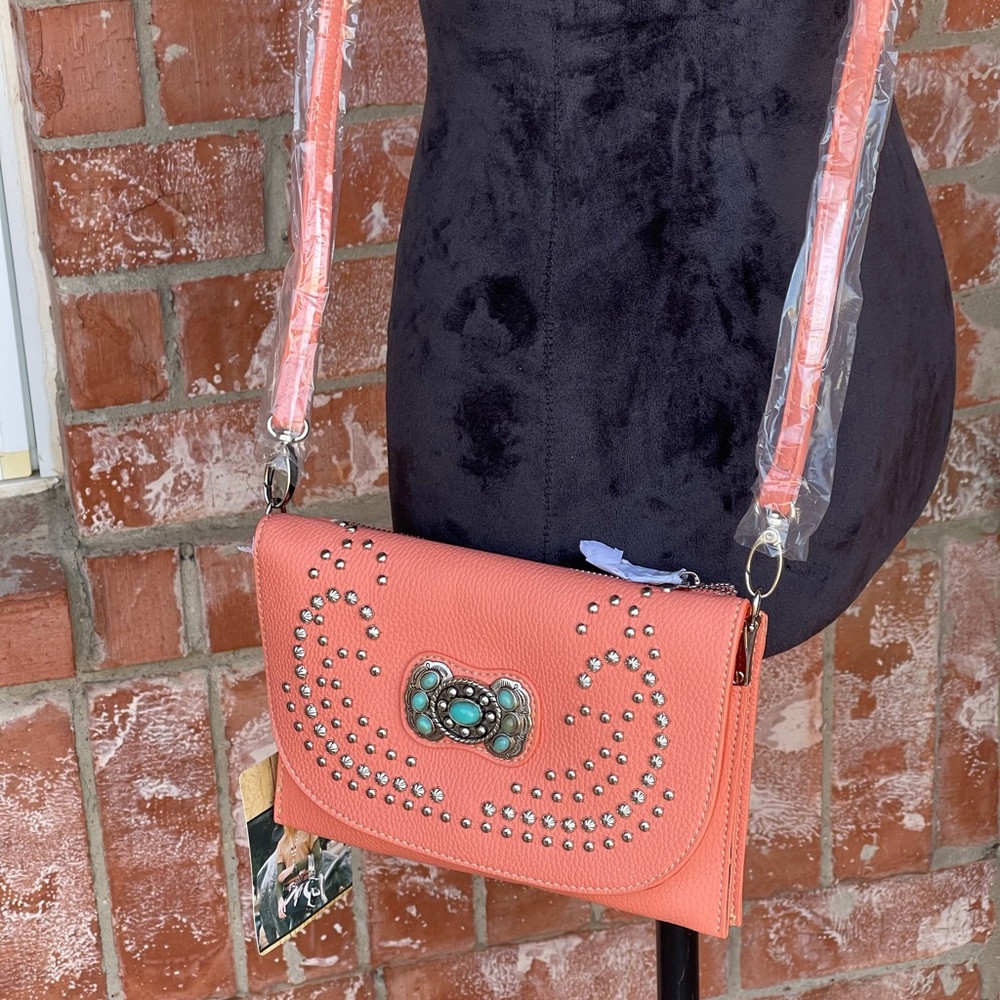 Montana west American bling clutch crossbody bag - Picture 3 of 16